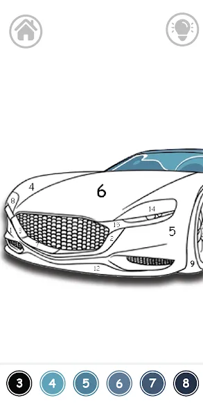 Cars Color By Number [MOD: все раскраски разблокированы] на Андроид — скриншот 4