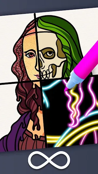 Скачать Drawing Carnival [MOD: безлимитные монеты и все рисунки открыты] на телефон — скриншот 4