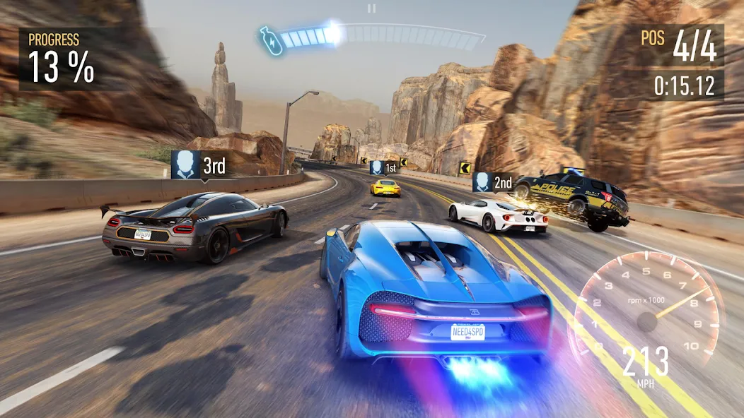 Скачать Need for Speed™ No Limits [MOD: безлимитные деньги и топливное ускорение] — скриншот 2