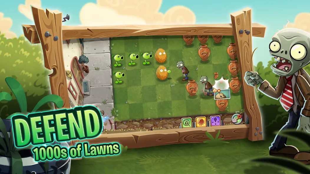 Взломанная Plants vs. Zombies™ 2 [MOD: безлимитные монеты и разблокированные растения] на Андроид — скриншот 3
