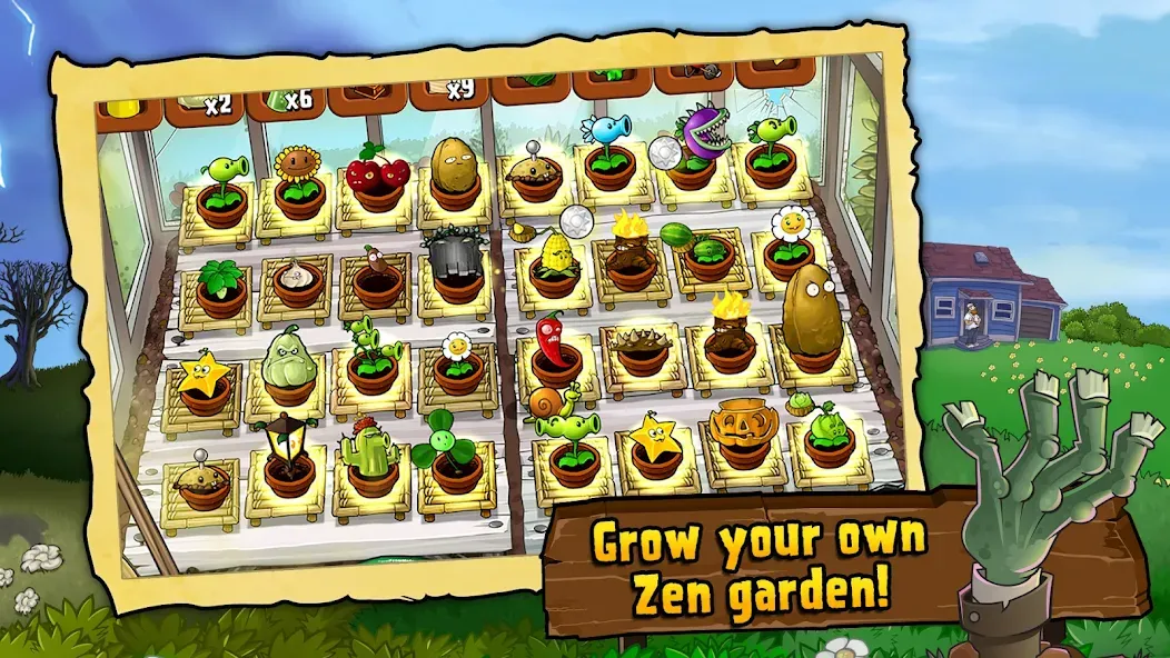 Скачать Plants vs. Zombies™ [MOD: безлимитные солнца и открыты все растения] на телефон — скриншот 2