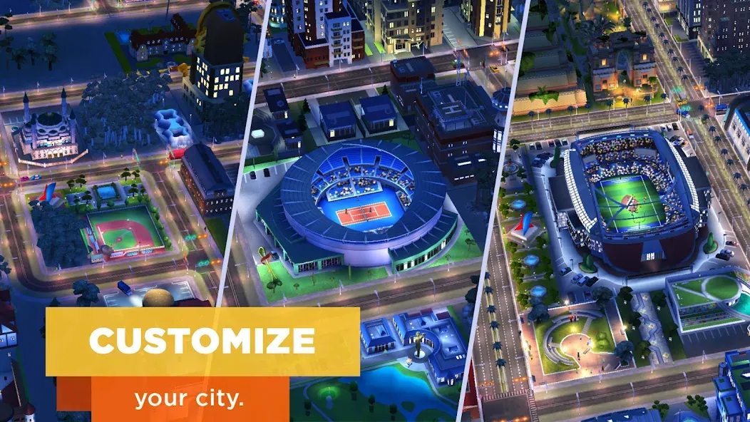 Скачать SimCity BuildIt [MOD: безлимитные деньги и ресурсы] на телефон — скриншот 1