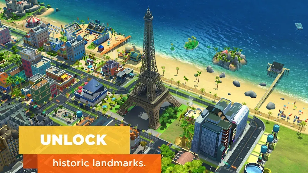 Скачать SimCity BuildIt [MOD: безлимитные деньги и ресурсы] на телефон — скриншот 2
