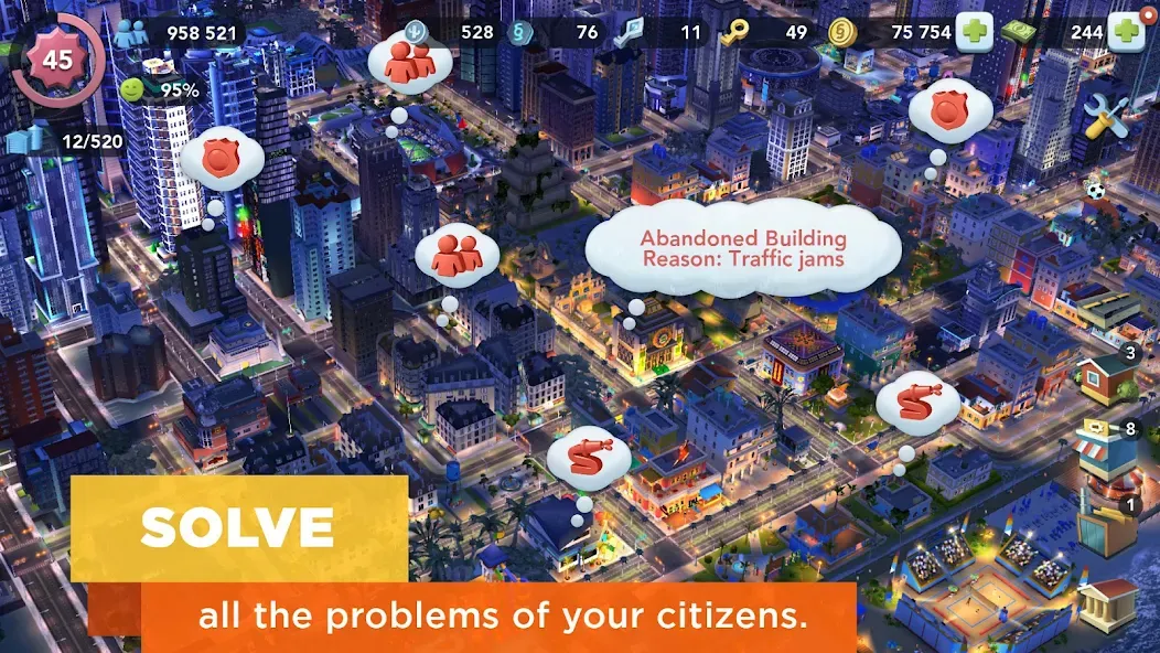 Скачать SimCity BuildIt [MOD: безлимитные деньги и ресурсы] на телефон — скриншот 4