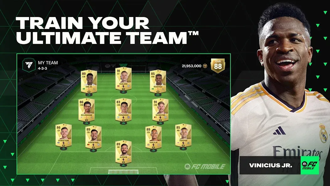 EA SPORTS FC™ Mobile Soccer [MOD: безлимитные деньги и усиленная команда] последняя версия — скриншот 3