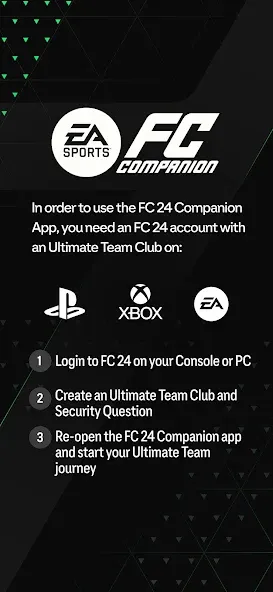 Скачать EA SPORTS FC™ 24 Companion [MOD: неограниченные монеты и быстрый прогресс] на телефон — скриншот 1