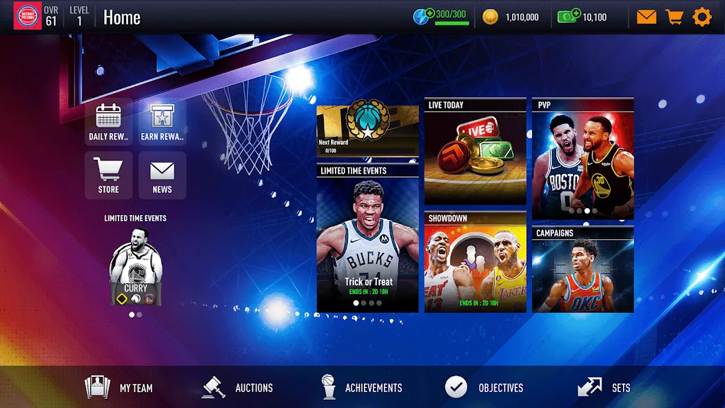 Скачать взлом NBA LIVE Mobile Basketball [MOD: безлимитные деньги и усиленные игроки] — скриншот 3