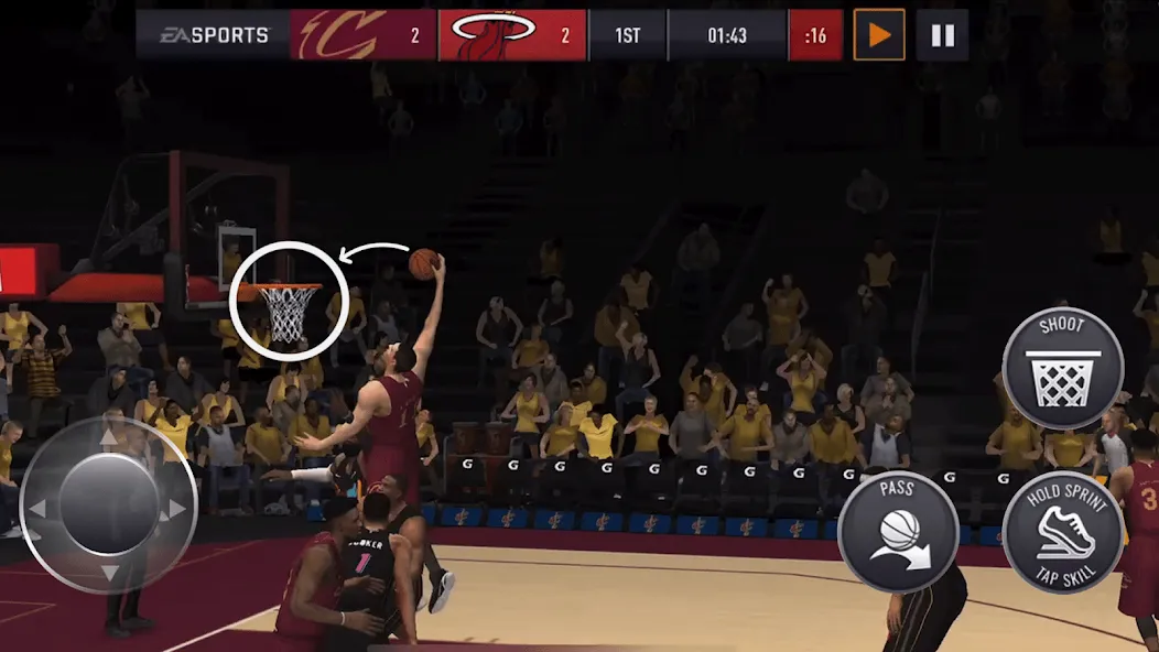 Скачать взлом NBA LIVE Mobile Basketball [MOD: безлимитные деньги и усиленные игроки] — скриншот 4