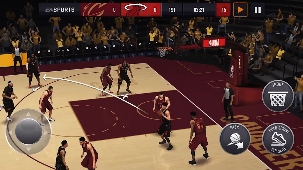 Скачать NBA Live Asia [MOD: безлимитные деньги и все игроки открыты] — скриншот 1