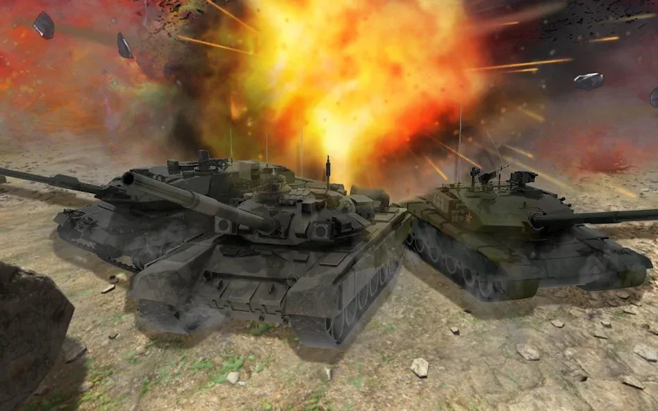 Real Tank Battle : War Machine [MOD: безлимитные деньги и мощные танки] последняя версия — скриншот 4