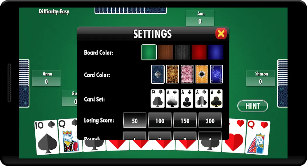 Hearts - Card Game [MOD: без рекламы и безлимитные подсказки] (Бесплатно / APK) — скриншот 2