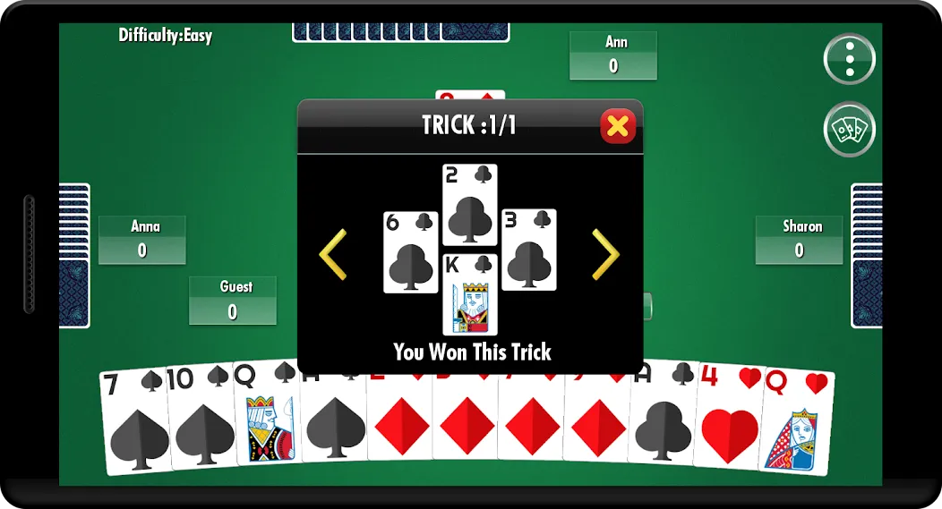 Hearts - Card Game [MOD: без рекламы и безлимитные подсказки] (Бесплатно / APK) — скриншот 5