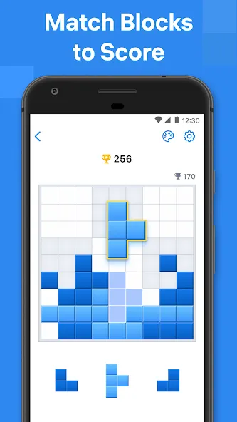 Взломанная Blockudoku®: Block Puzzle Game [MOD: без рекламы и подсказки доступны] на Андроид — скриншот 1