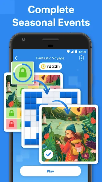 Взломанная Blockudoku®: Block Puzzle Game [MOD: без рекламы и подсказки доступны] на Андроид — скриншот 3