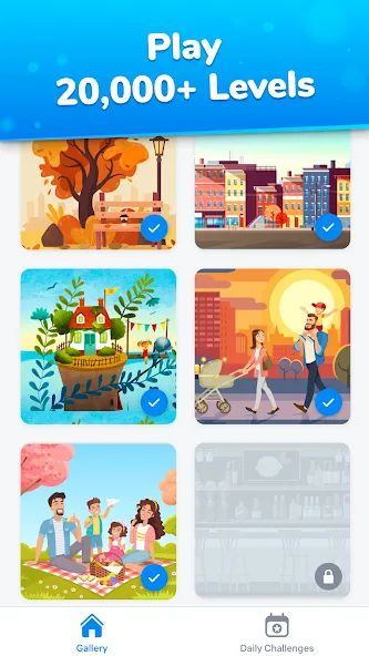 Скачать Differences - find & spot them [MOD: без рекламы и подсказки доступны] на телефон — скриншот 2