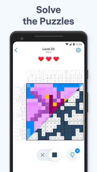 Скачать Nonogram.com - Picture Cross [MOD: без рекламы и подсказки доступны] на телефон — скриншот 1