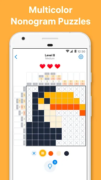 Nonogram Color - Logic Puzzle [MOD: без рекламы и все уровни открыты] на Андроид — скриншот 1