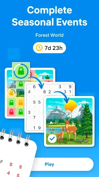 Взломанная Number Match - Number Games [MOD: без рекламы и бесконечные подсказки] на Андроид — скриншот 4