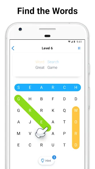 Word Search - crossword puzzle [MOD: без рекламы и подсказки доступны] (Бесплатно / APK) — скриншот 1