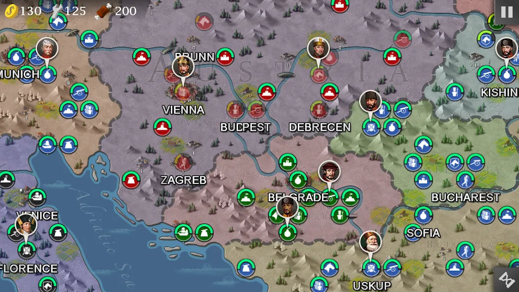 European War 4 : Napoleon [MOD: безлимитные деньги и все генералы] — Скачать бесплатно (APK) — скриншот 5
