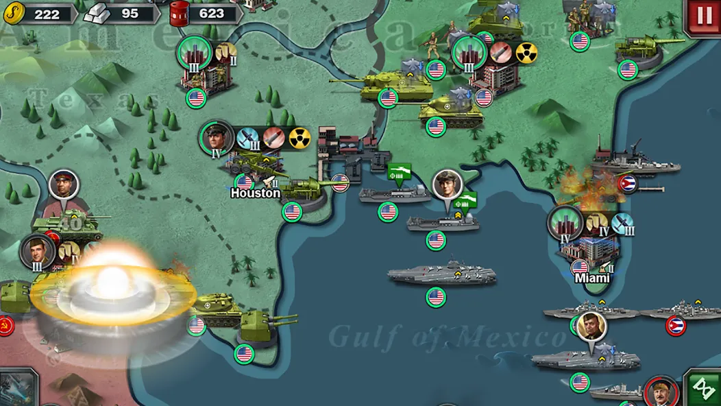 World Conqueror 3-WW2 Strategy [MOD: безлимитные деньги и войска] (Бесплатно / APK) — скриншот 3