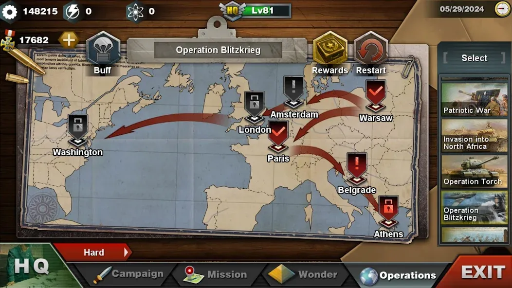 World Conqueror 3-WW2 Strategy [MOD: безлимитные деньги и войска] (Бесплатно / APK) — скриншот 4