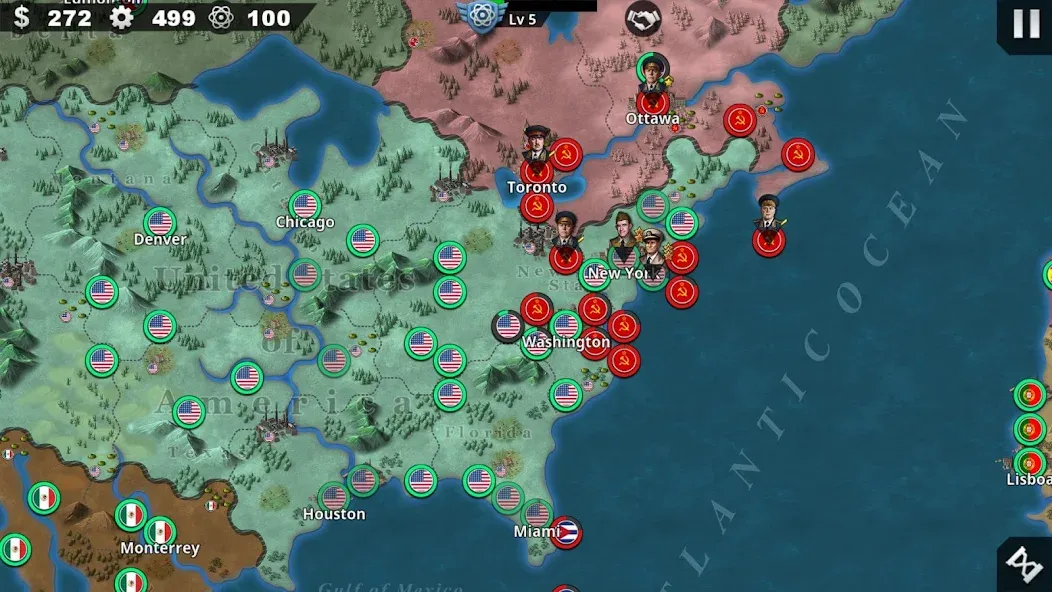 World Conqueror 4-WW2 Strategy [MOD: безлимитные деньги и открыты все уровни] (Бесплатно / APK) — скриншот 3