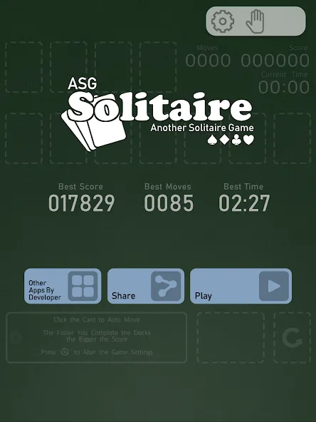 Solitaire - ASG [MOD: без рекламы и безлимитные подсказки] (Бесплатно / APK) — скриншот 4