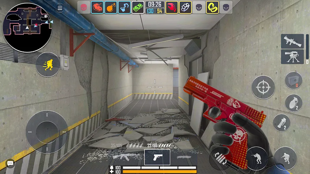 Скачать взлом Fire Strike - Gun Shooter FPS [MOD: безлимитные боеприпасы и оружие] — скриншот 2