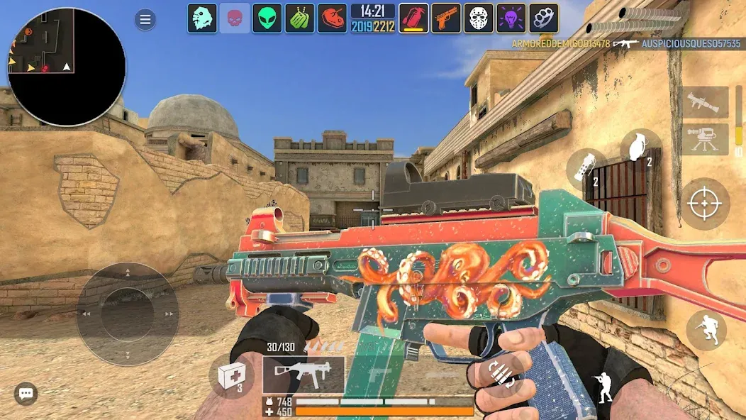 Скачать взлом Fire Strike - Gun Shooter FPS [MOD: безлимитные боеприпасы и оружие] — скриншот 5