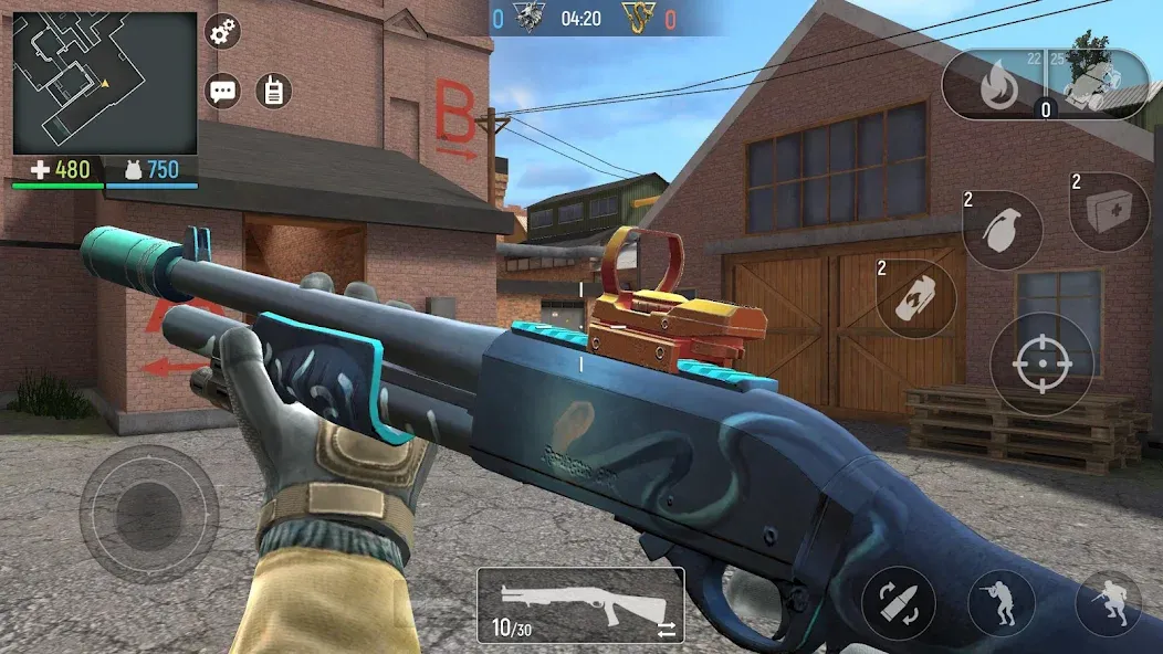 Скачать Modern Ops: Gun Shooting Games [MOD: безлимитные патроны и мощное оружие] на телефон — скриншот 5