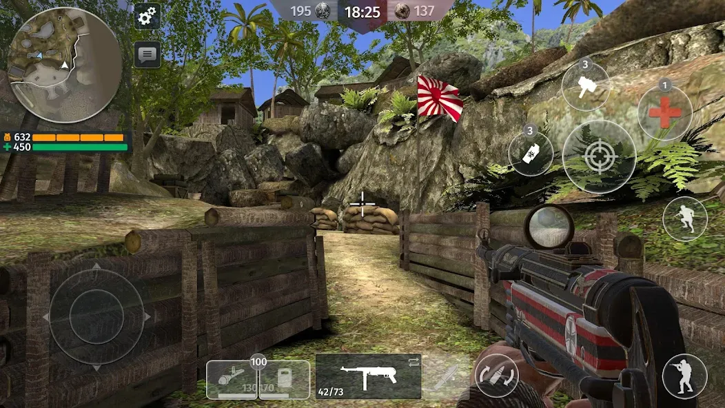 World War 2: Shooting Games [MOD: безлимитные патроны и все оружие] — Скачать бесплатно (APK) — скриншот 1