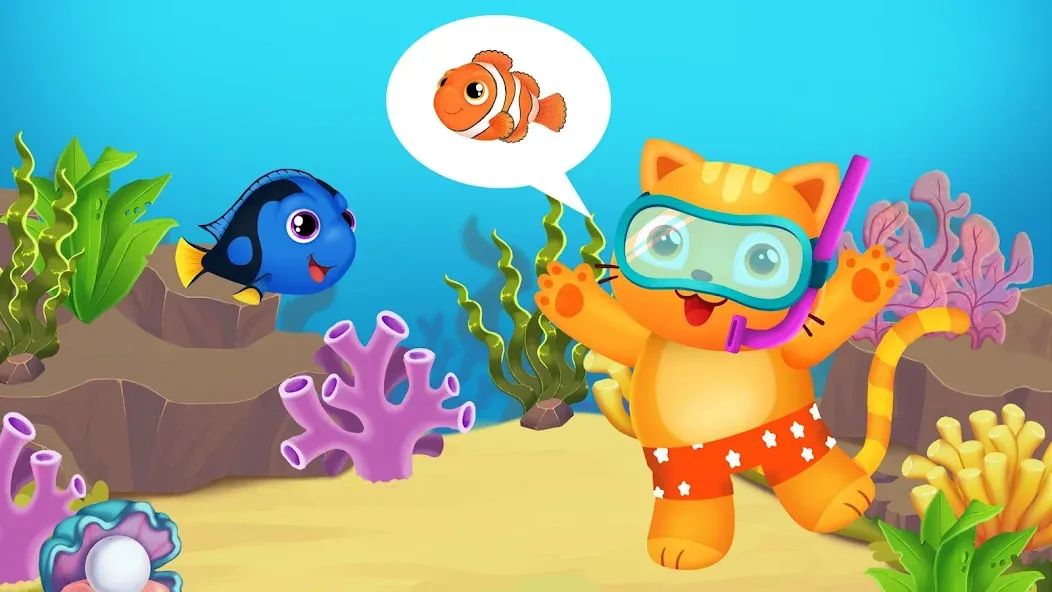 Baby Aquarium - Fish game [MOD: без рекламы и все рыбки открыты] (Бесплатно / APK) — скриншот 3