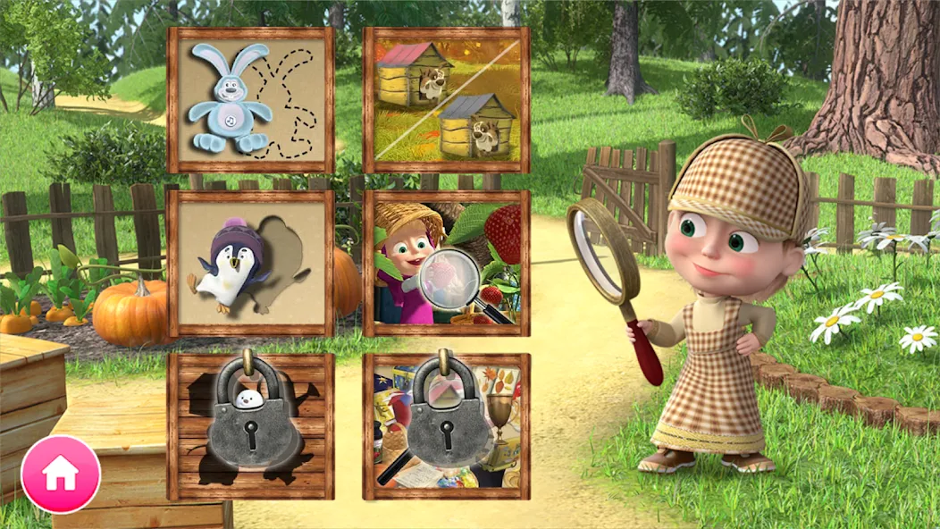 Скачать Masha and the Bear Educational [MOD: все обучающие задания открыты] на телефон — скриншот 1