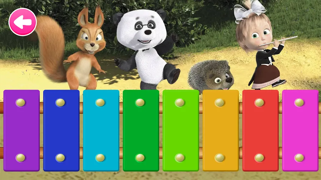 Скачать Masha and the Bear Educational [MOD: все обучающие задания открыты] на телефон — скриншот 2