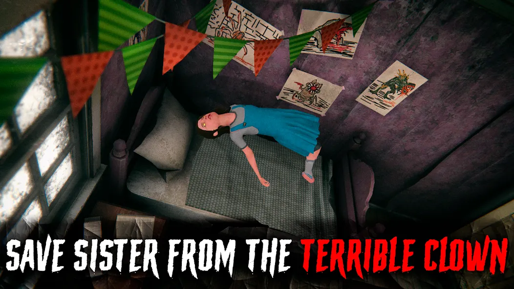 Взломанная Death Park 2: Horror Clown [MOD: безлимитные деньги и открыты все уровни] на Андроид — скриншот 1