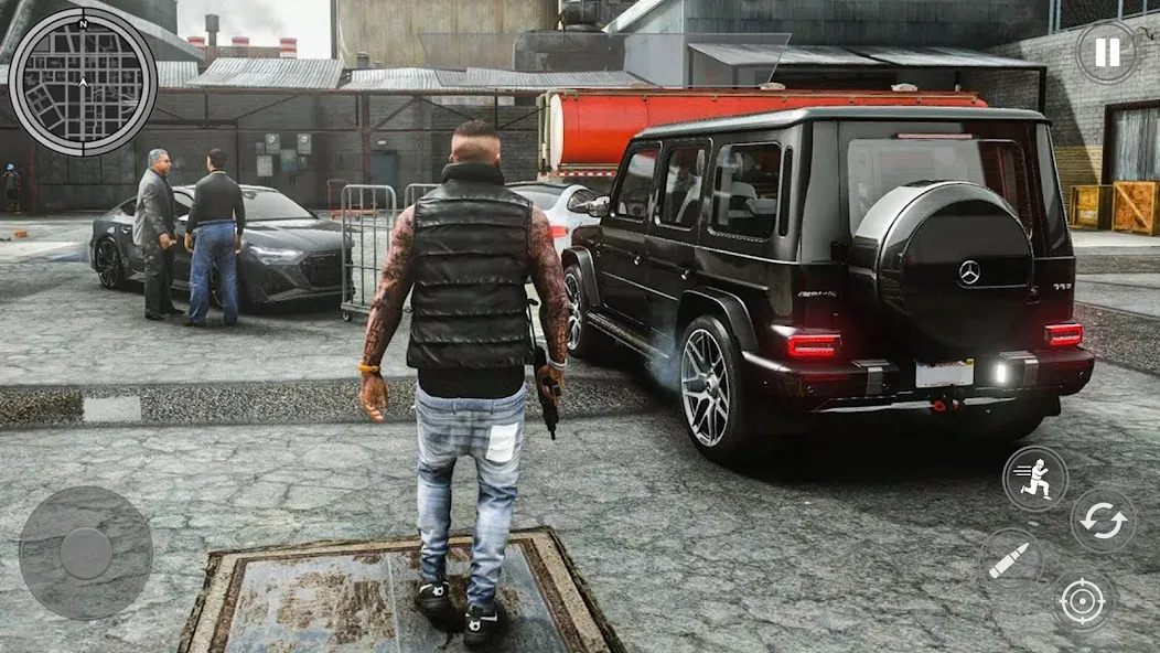 Скачать взлом Grand Theft Shooting Games 3D [MOD: безлимитные деньги и оружие] — скриншот 3