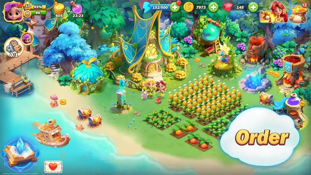 Скачать взлом Pixie Island - Farming Game [MOD: безлимитные монеты и ресурсы] — скриншот 5