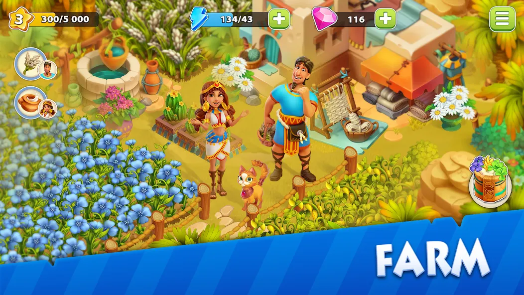 Nile Valley: Farm Adventure [MOD: безлимитные деньги и ресурсы] — Скачать бесплатно (APK) — скриншот 2
