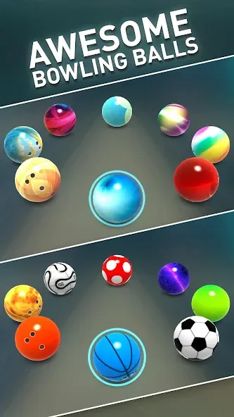 Bowling Game 3D [MOD: безлимитные монеты и все шары открыты] на Андроид — скриншот 2