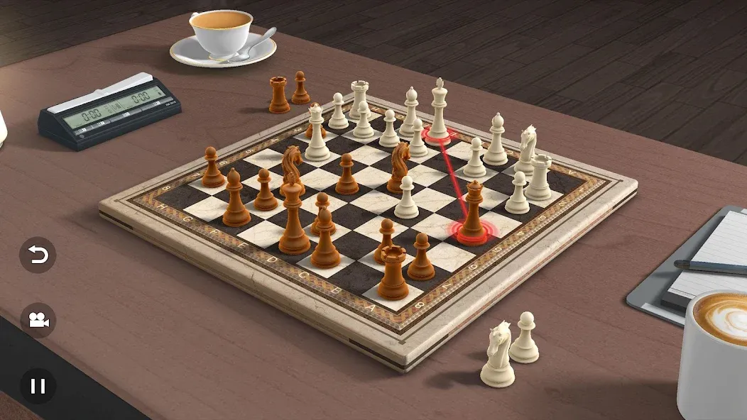 Скачать взлом Real Chess 3D [MOD: шахматные фигуры и доски разблокированы] — скриншот 2