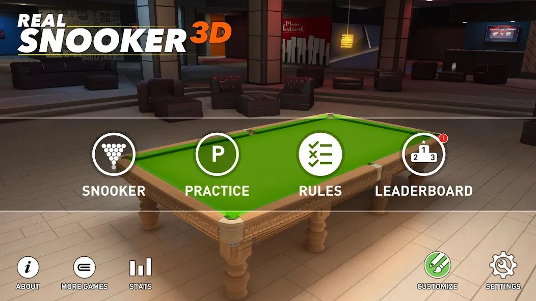 Real Snooker 3D [MOD: без рекламы и разблокированы столы] (Бесплатно / APK) — скриншот 5