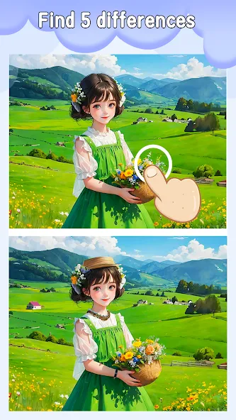 Differences: Spot a Difference [MOD: подсказки без ограничений и все уровни открыты] на Андроид — скриншот 3