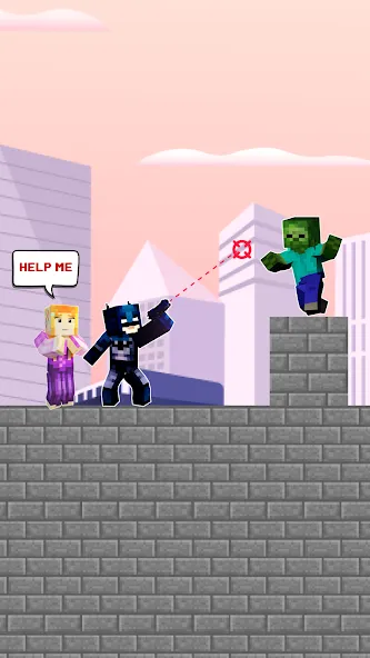 City Hero: Crime Shoot Puzzle [MOD: безлимитные деньги и все уровни открыты] на Андроид — скриншот 4