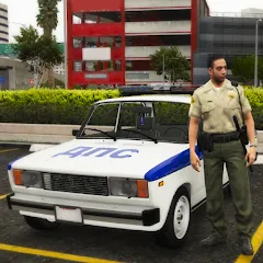 Взломанная Police Car Riders: VAZ 2107 [MOD: безлимитные деньги и топливо] на Андроид