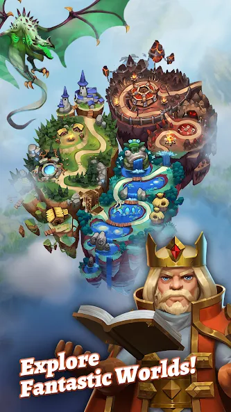 Взломанная Dragon Strike: Puzzle RPG [MOD: безлимитные ресурсы и усиленные драконы] на Андроид — скриншот 4