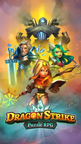 Взломанная Dragon Strike: Puzzle RPG [MOD: безлимитные ресурсы и усиленные драконы] на Андроид — скриншот 5