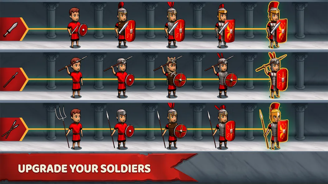 Grow Empire: Rome [MOD: безлимитные ресурсы и улучшения] — Скачать бесплатно (APK) — скриншот 2
