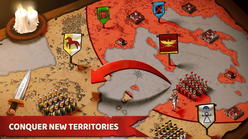 Grow Empire: Rome [MOD: безлимитные ресурсы и улучшения] — Скачать бесплатно (APK) — скриншот 3
