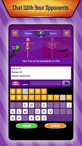 Скачать Online Hangman Word Game [MOD: много подсказок и слов] — скриншот 1